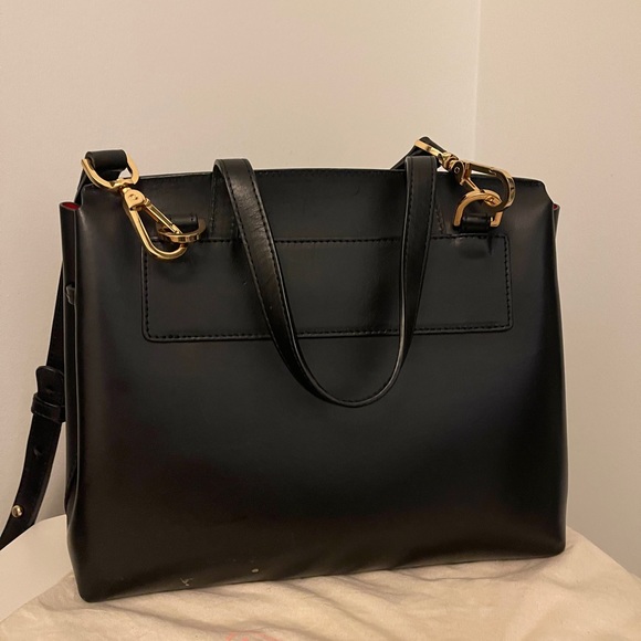 Mansur Gavriel Lady Bag leather, black+red. 100% authentic - Picture 3 of 8